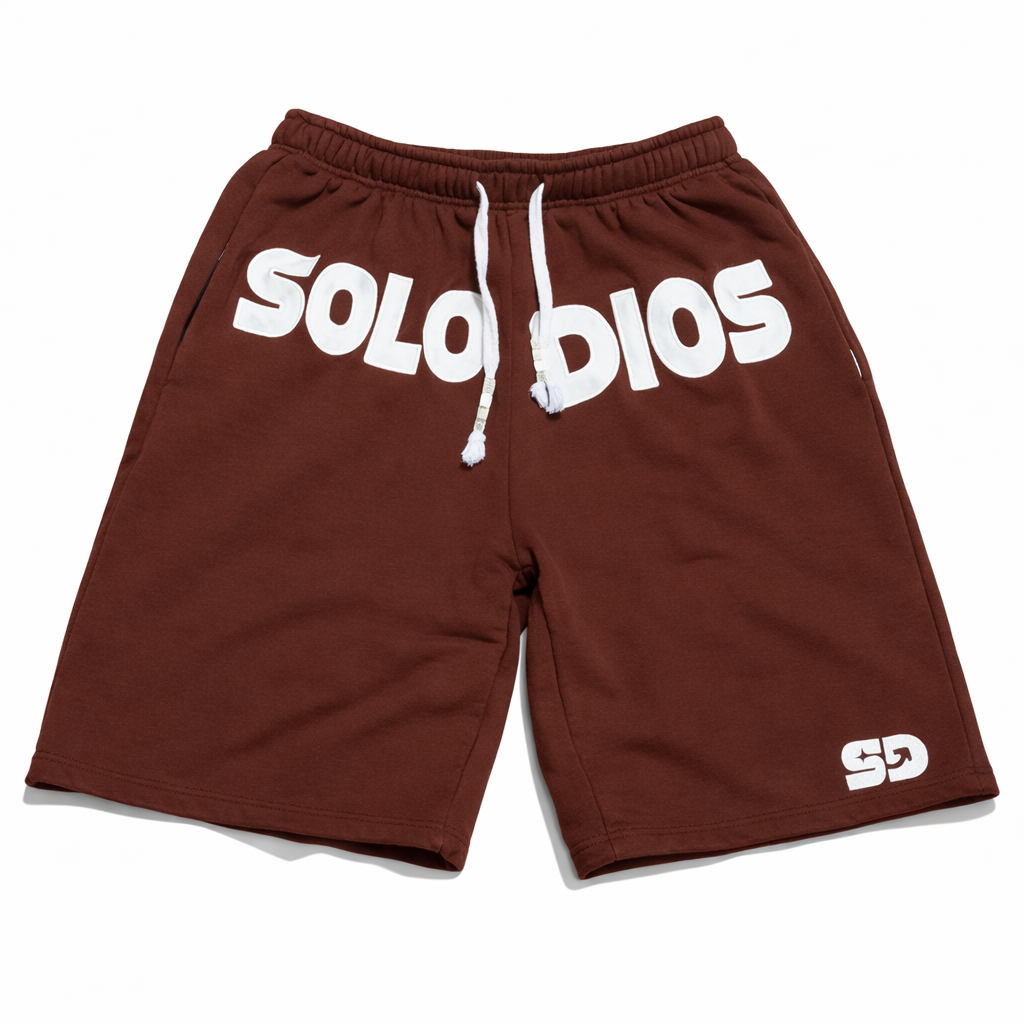 Baggy Solo Dios Shorts Cream on Brown