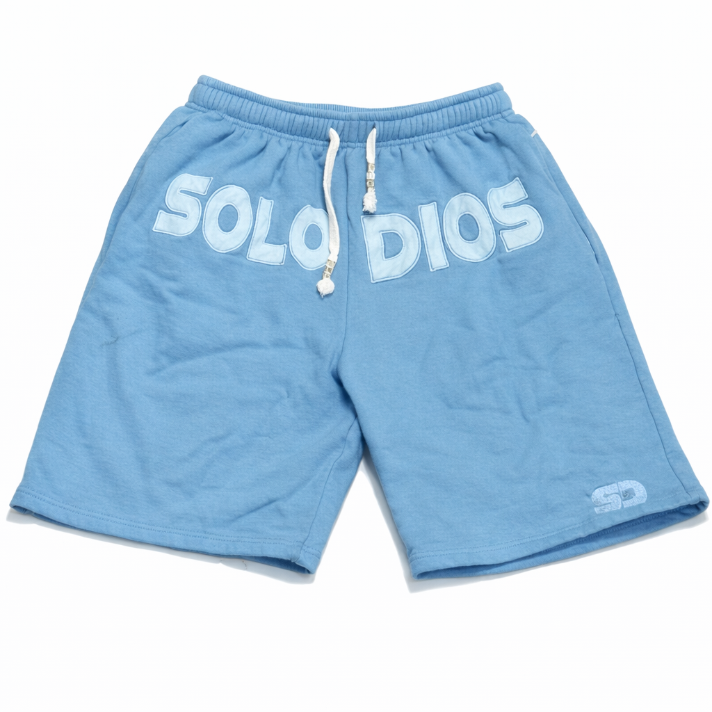 Baggy Solo Dios Shorts Blue on Blue